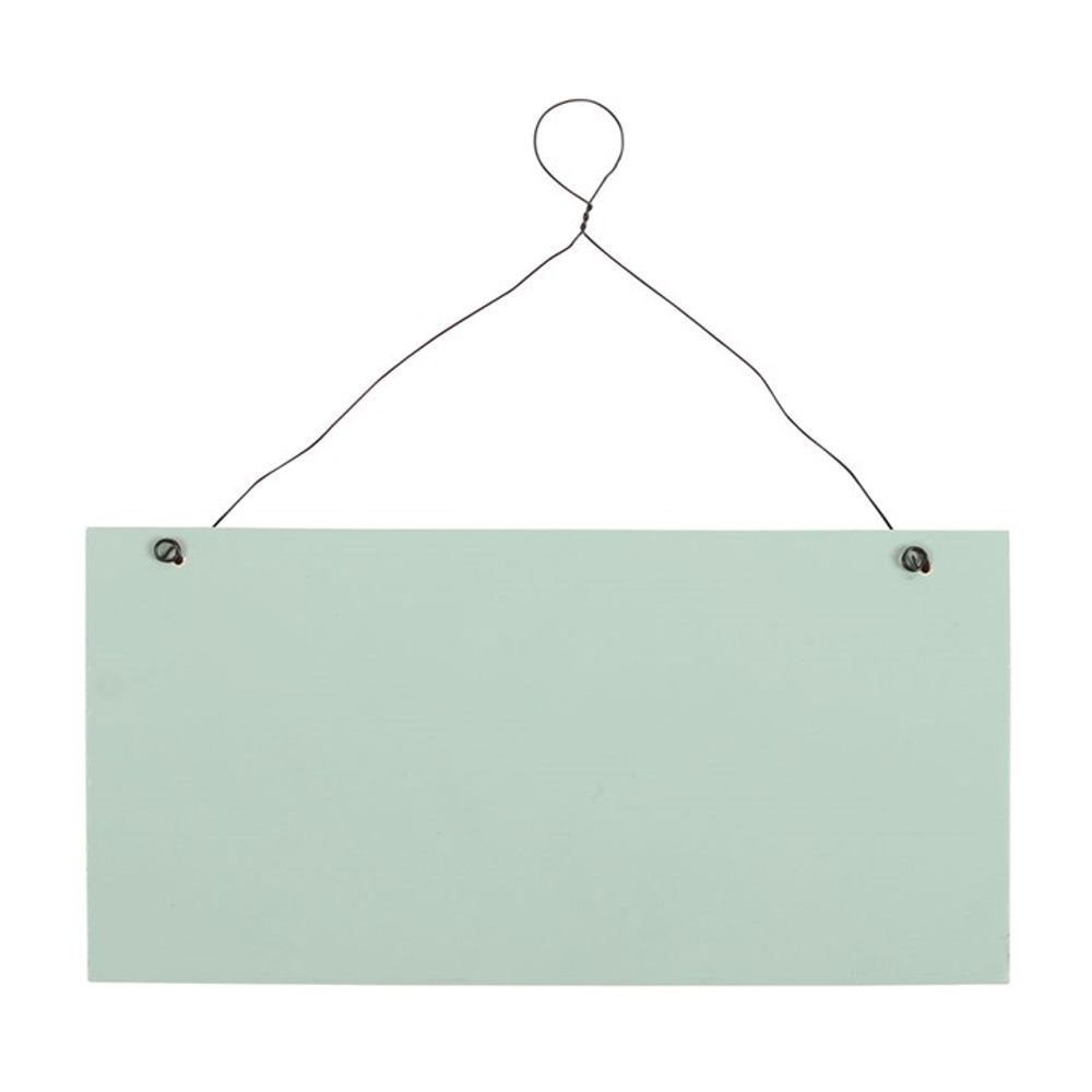 The Mum's Garden British Garden Birds Sign is a rectangular green garden sign hanging from a simple black wire, looped above for easy hanging. Secured at the top corners, it beautifully stands out against the white background, perfect for marking "Mum's Garden" or attracting garden birds.